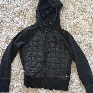 Old Navy Black Quilted Zip-Up Jacket